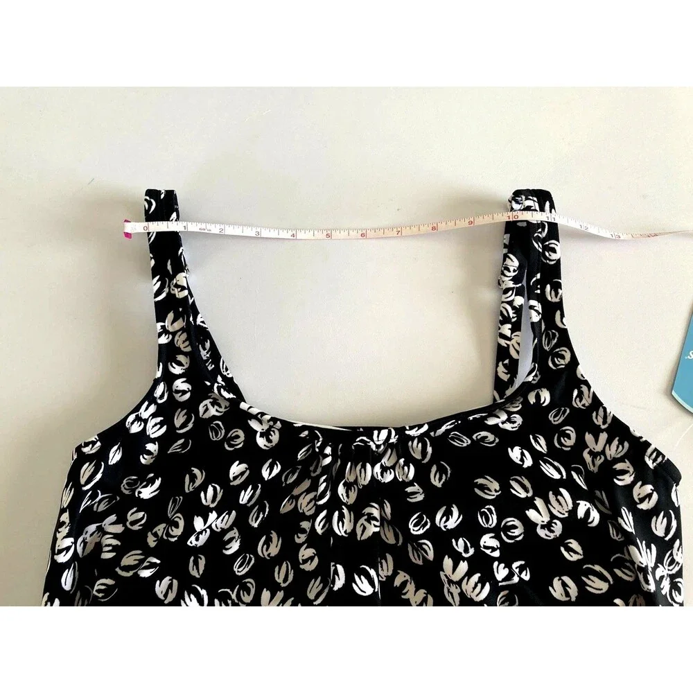 Swim Solutions & Separates Women’s Size 10 Swim Suit Top NWT New W/tags Black - Picture 16 of 16